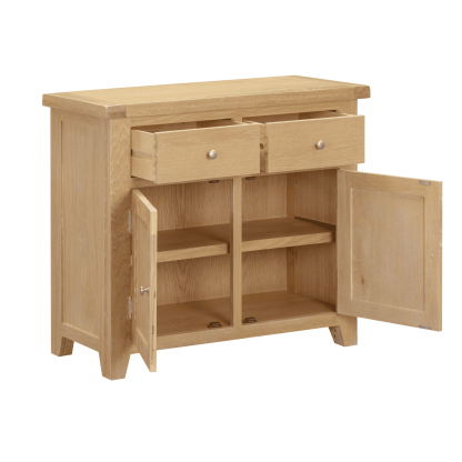 Melbourne 2 Door Solid Wooden Storage Sideboard