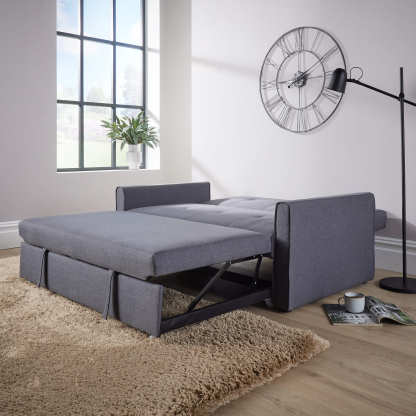 Charleston Linen Dark Grey Sofa Bed