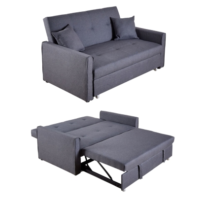 Charleston Linen Dark Grey Sofa Bed