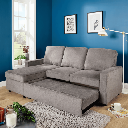 Kingston Grey Corner Sofa