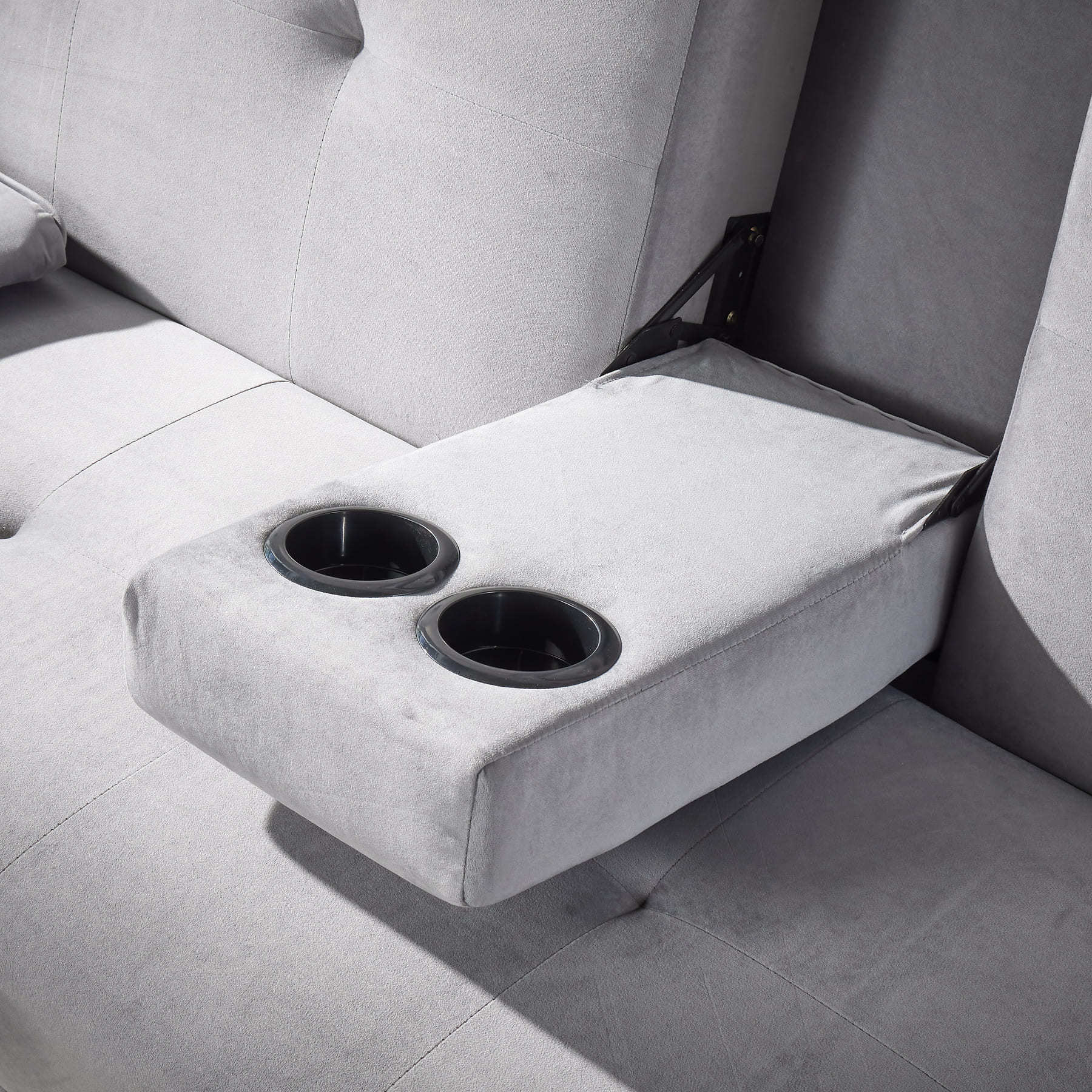 Luna Grey Velvet Sofa Bed