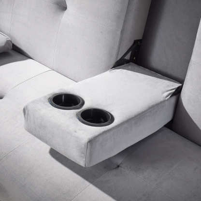 Luna Grey Velvet Sofa Bed