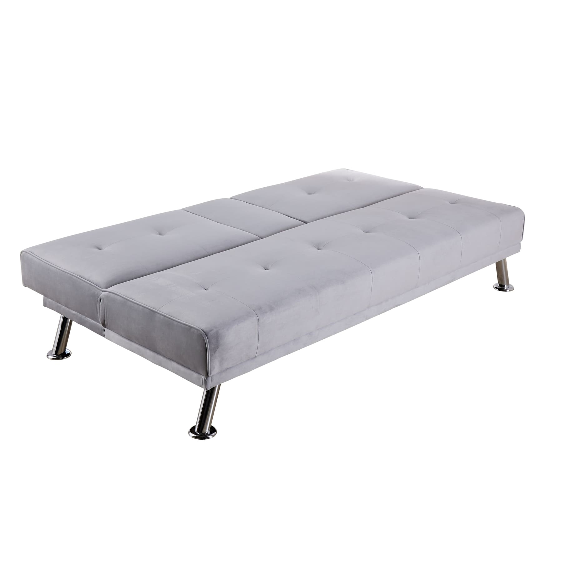 Luna Grey Velvet Sofa Bed