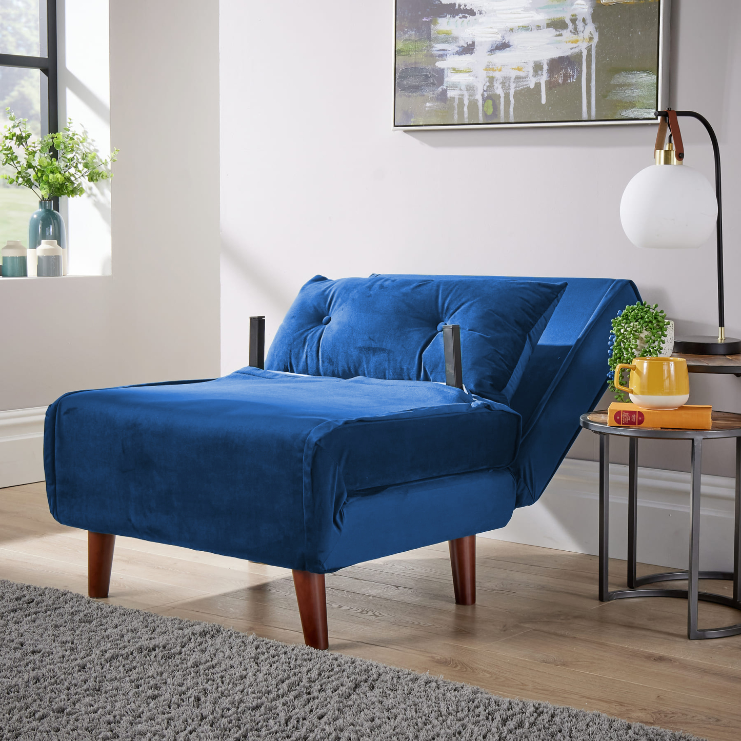 Morella Velvet Sofa Bed - Single & Double