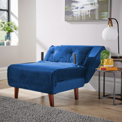 Morella Velvet Sofa Bed - Single & Double