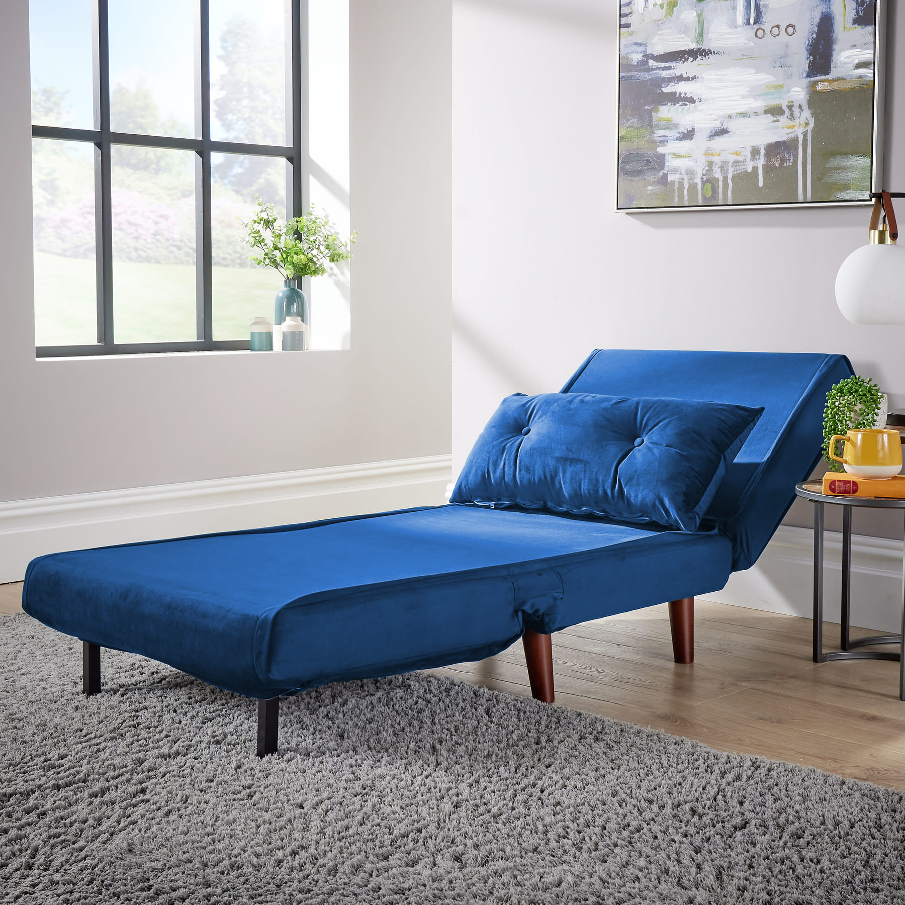 Morella Velvet Sofa Bed - Single & Double