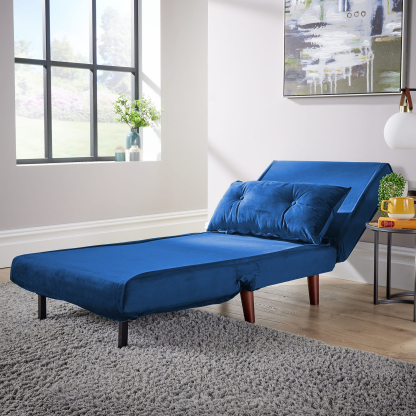 Morella Velvet Sofa Bed - Single & Double