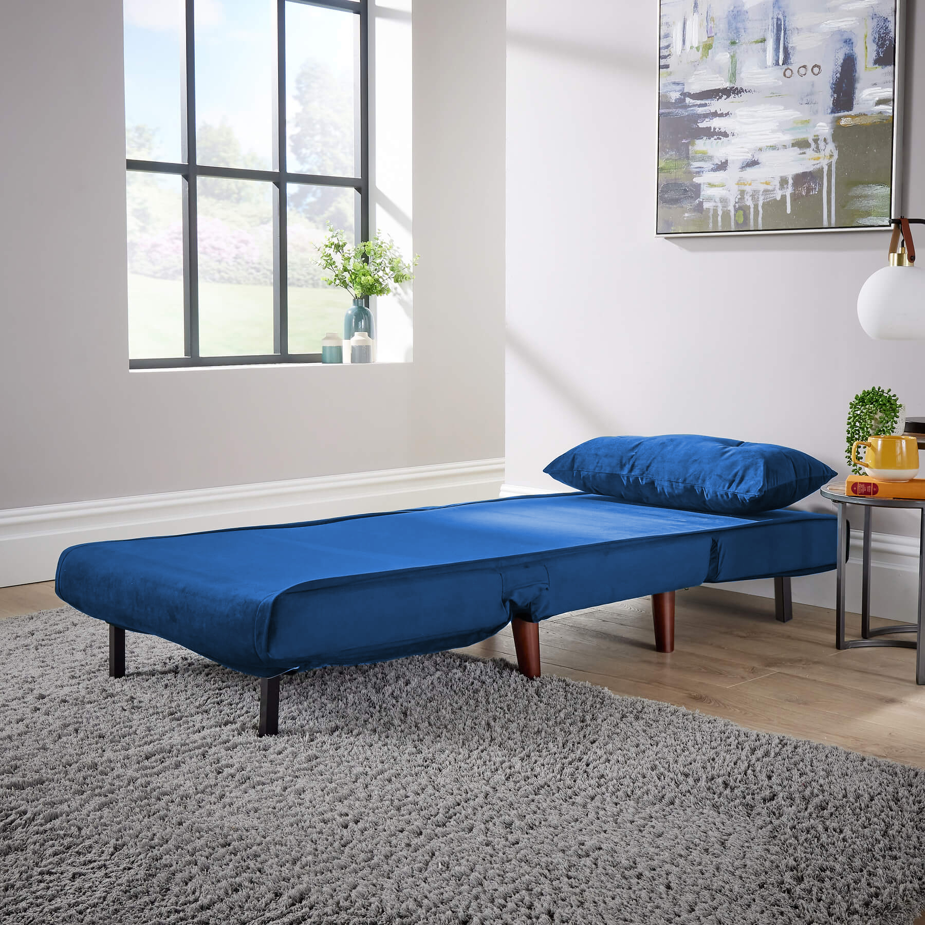 Morella Velvet Sofa Bed - Single & Double