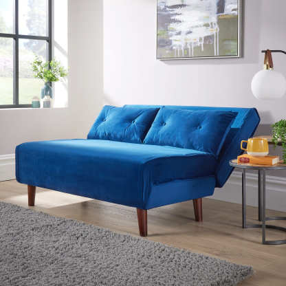 Morella Velvet Sofa Bed - Single & Double