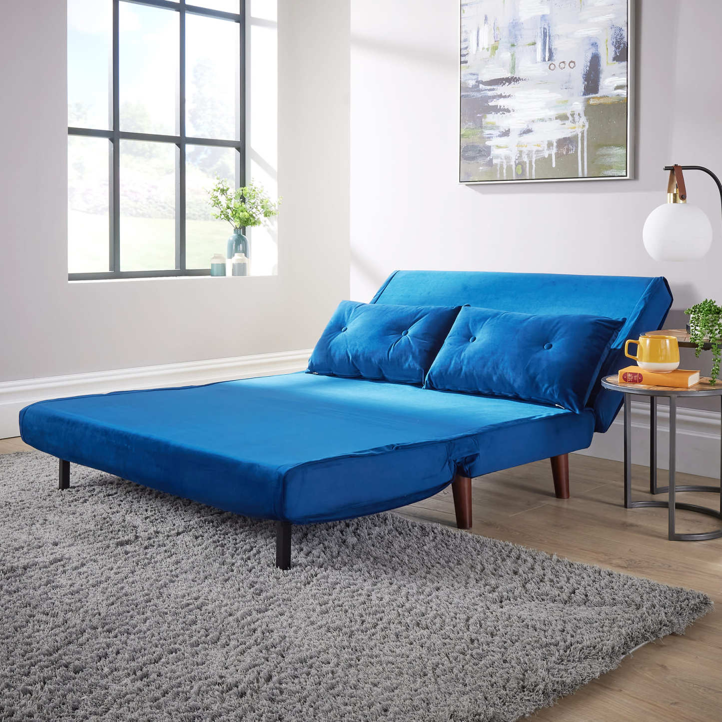 Morella Velvet Sofa Bed - Single & Double