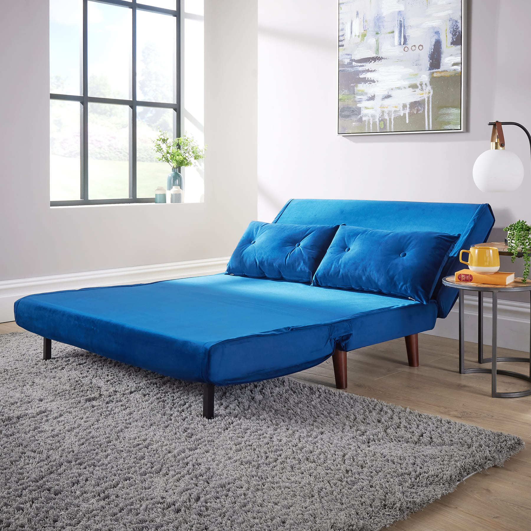 Morella Velvet Sofa Bed - Single & Double