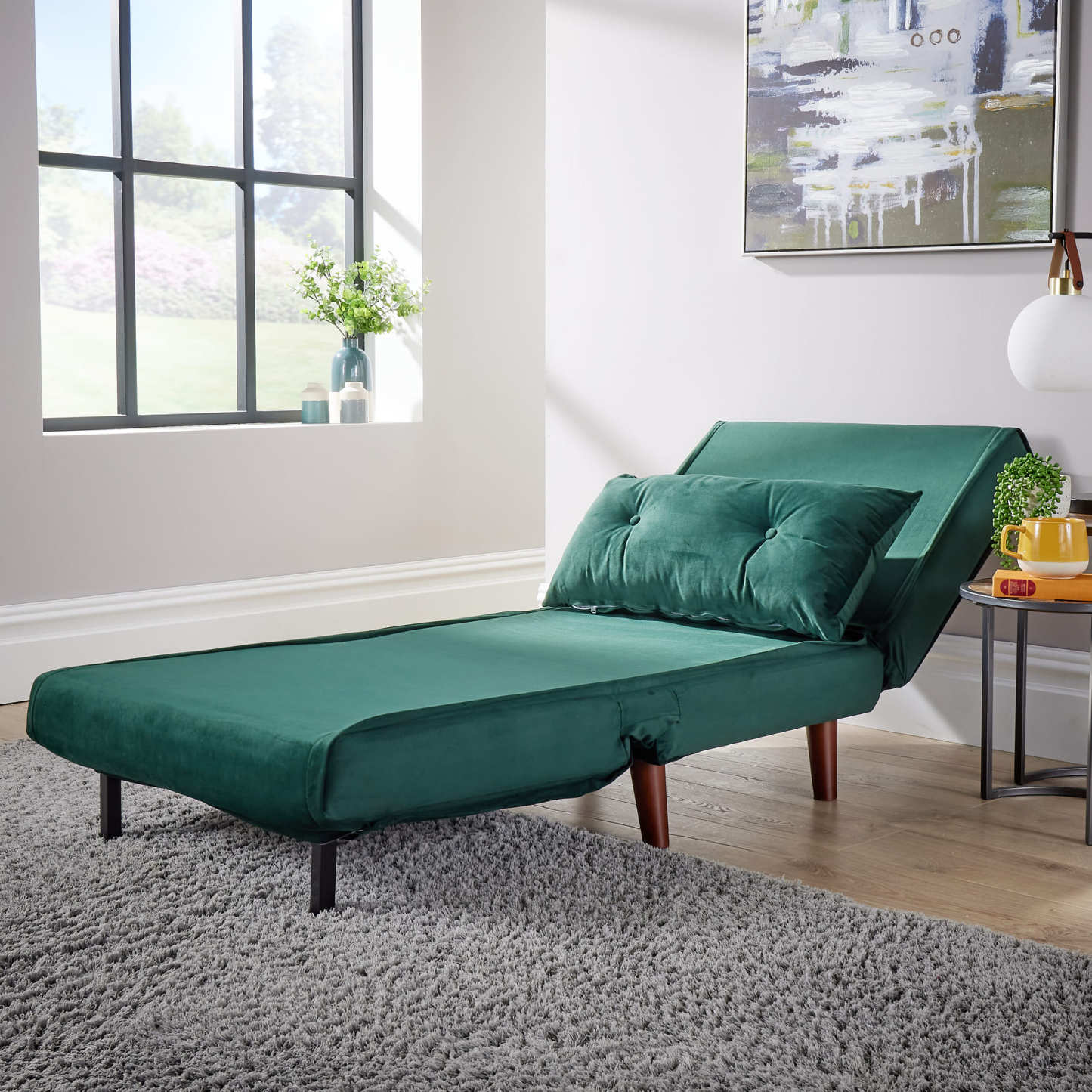 Morella Velvet Sofa Bed - Single & Double
