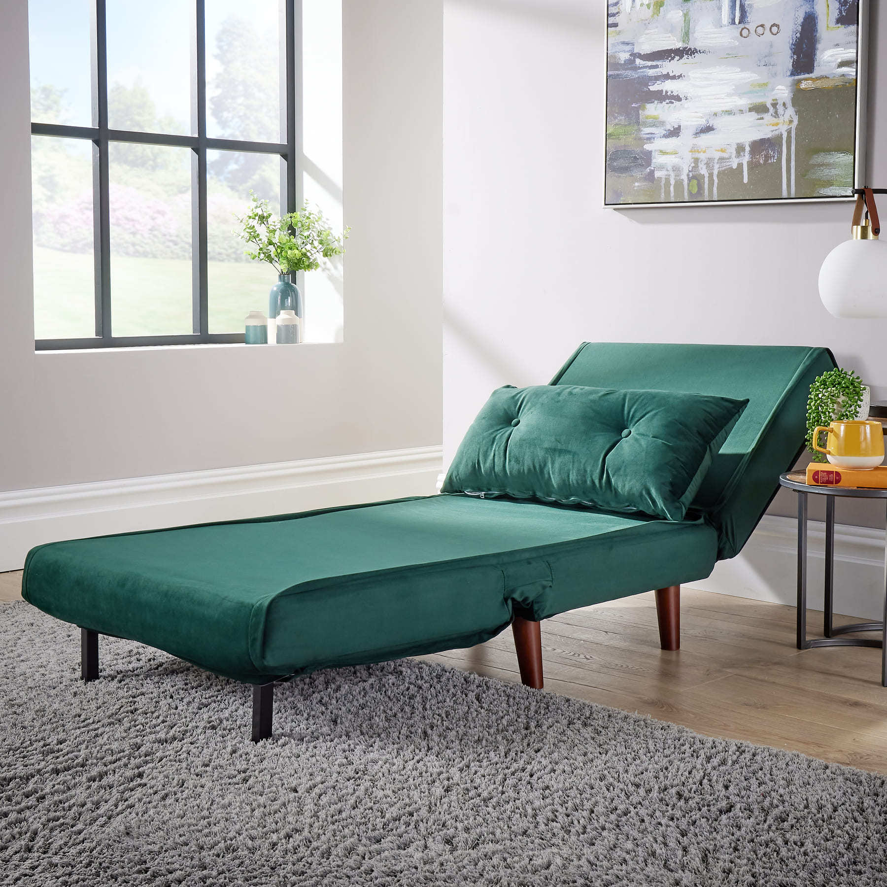 Morella Velvet Sofa Bed - Single & Double