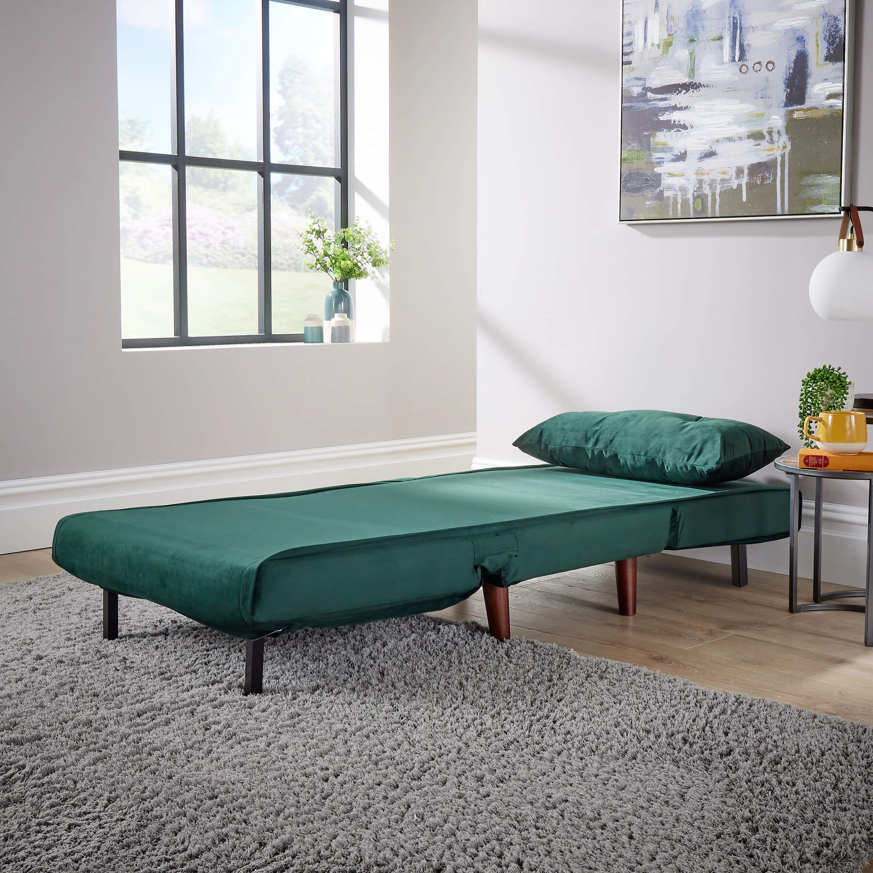 Morella Velvet Sofa Bed - Single & Double