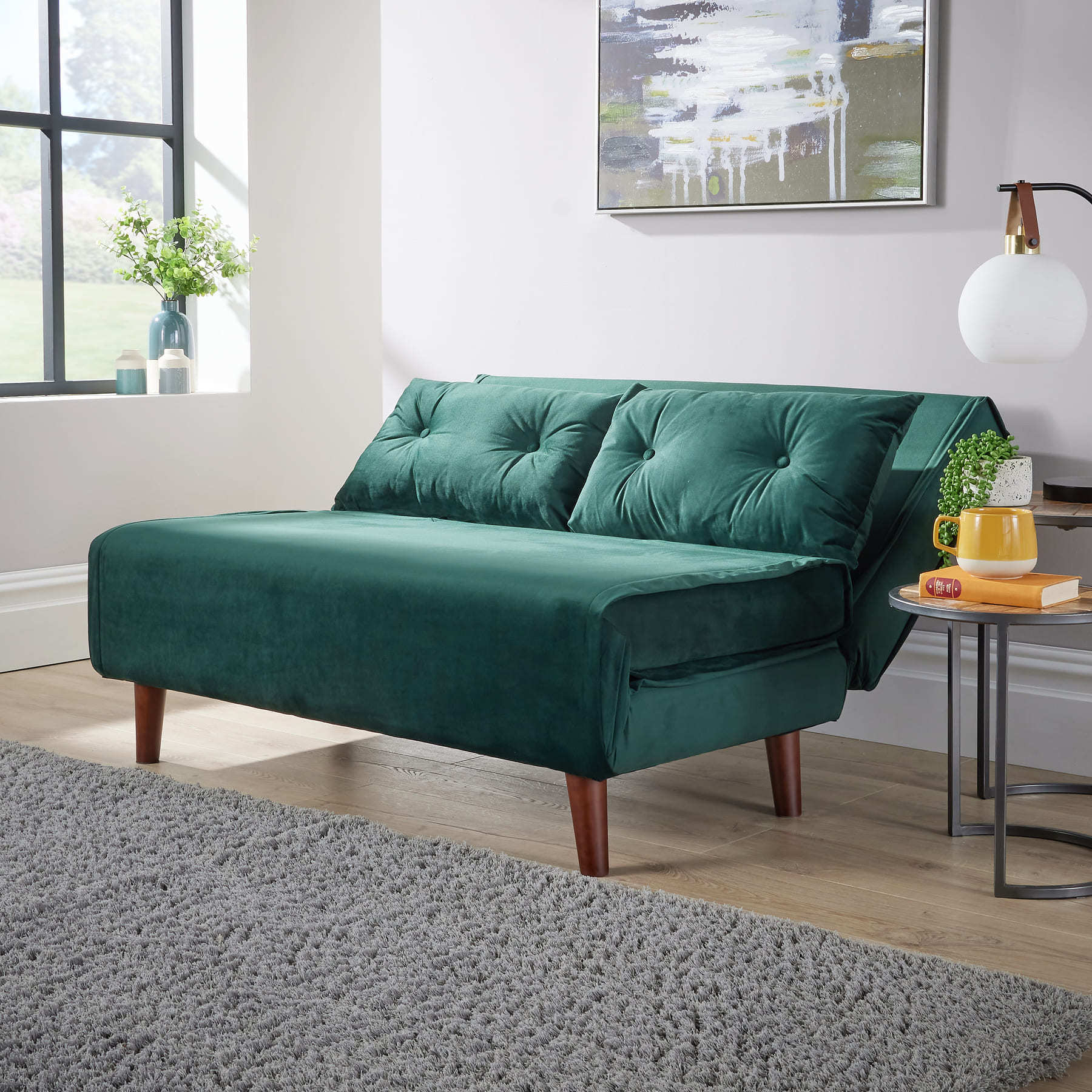 Morella Velvet Sofa Bed - Single & Double
