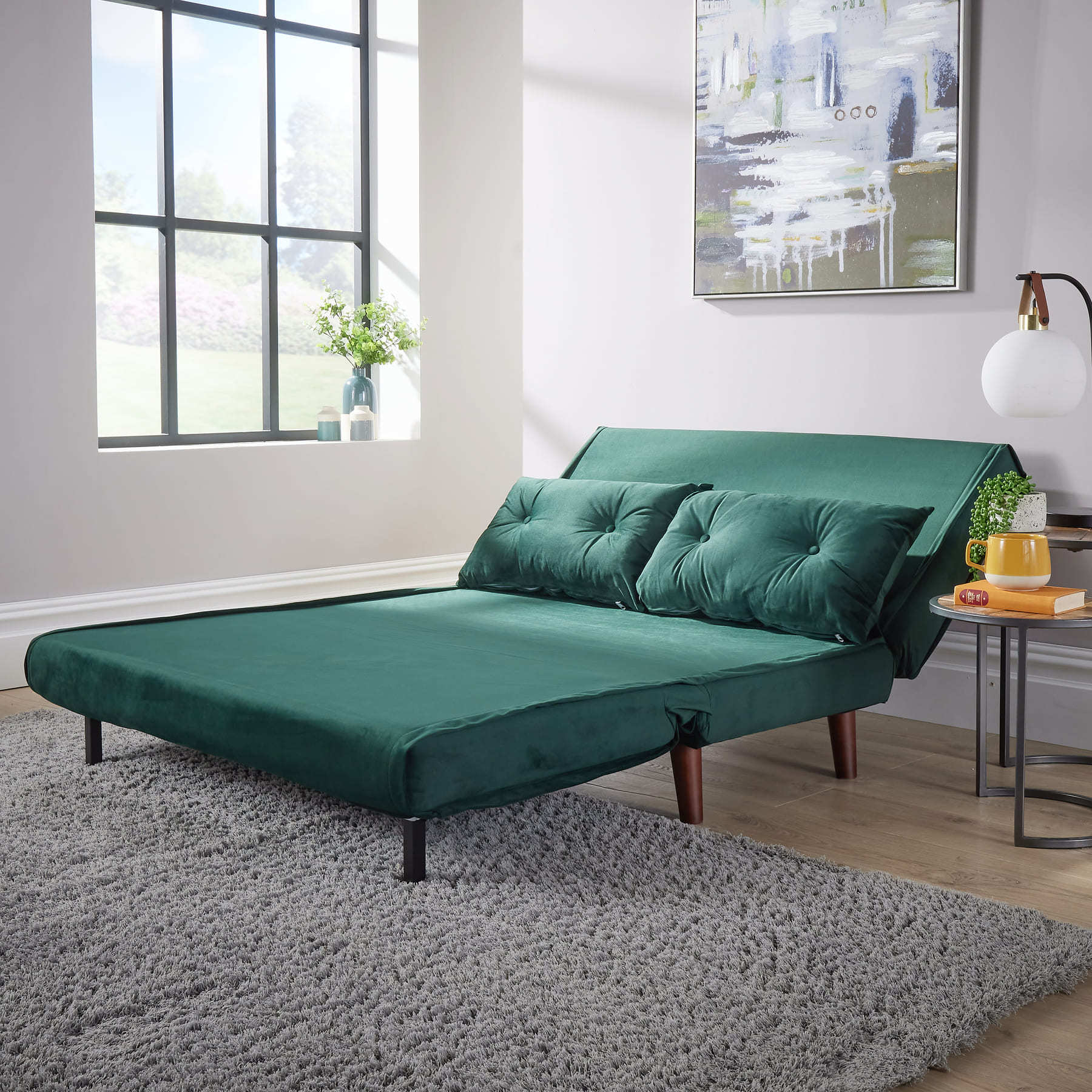 Morella Velvet Sofa Bed - Single & Double