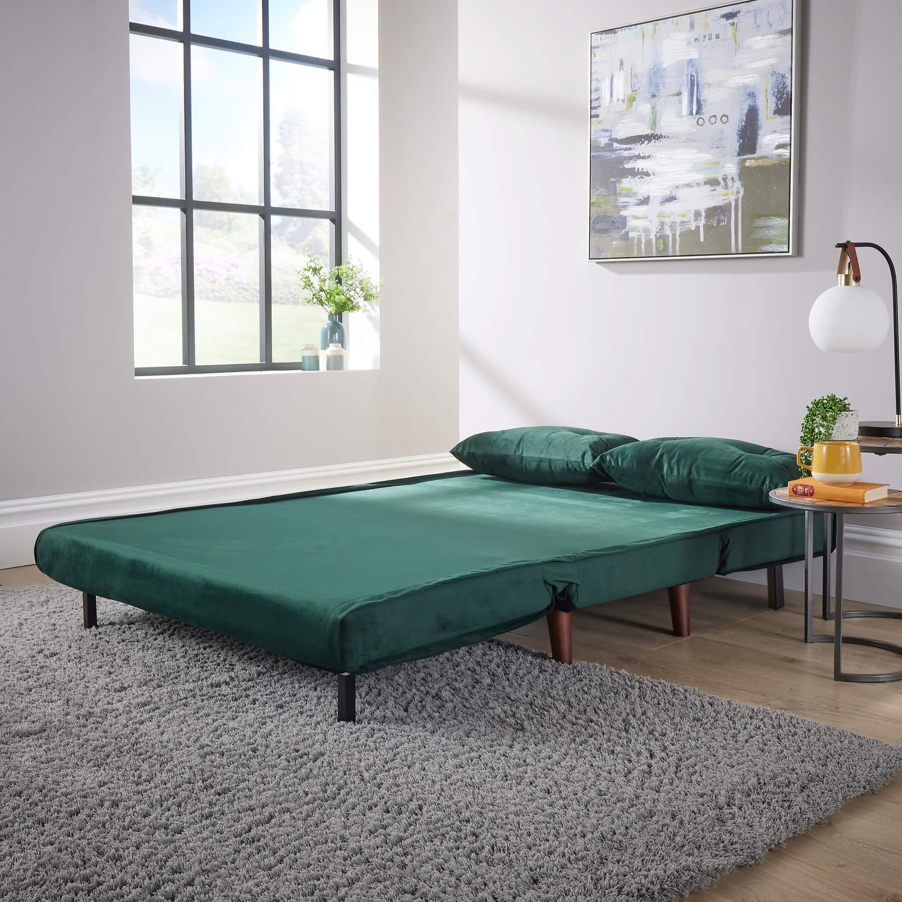 Morella Velvet Sofa Bed - Single & Double