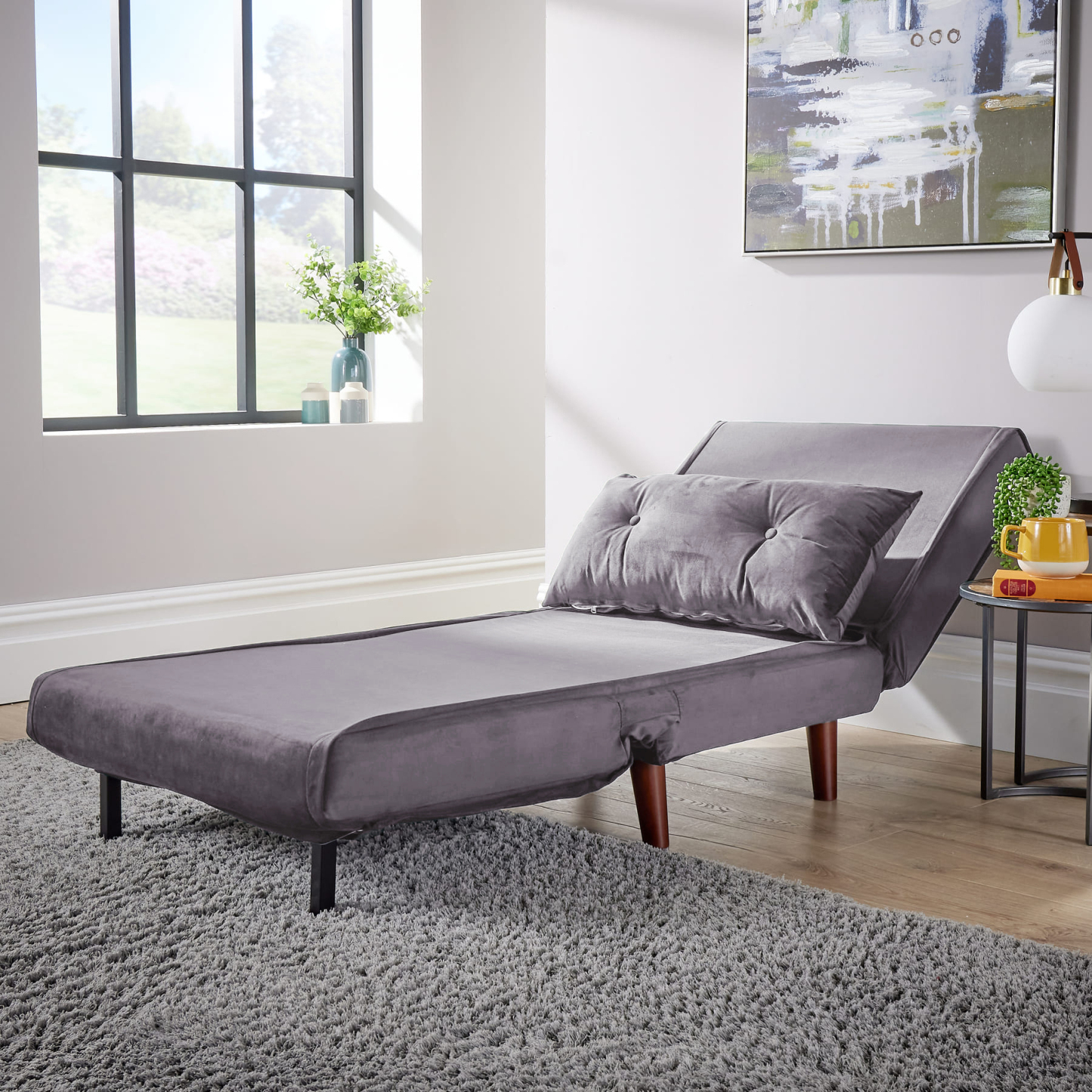 Morella Velvet Sofa Bed - Single & Double