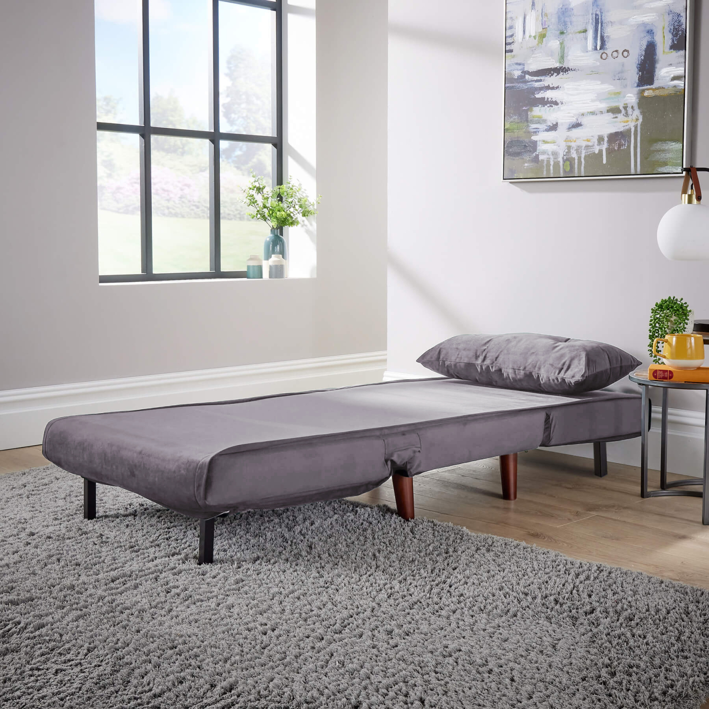 Morella Velvet Sofa Bed - Single & Double