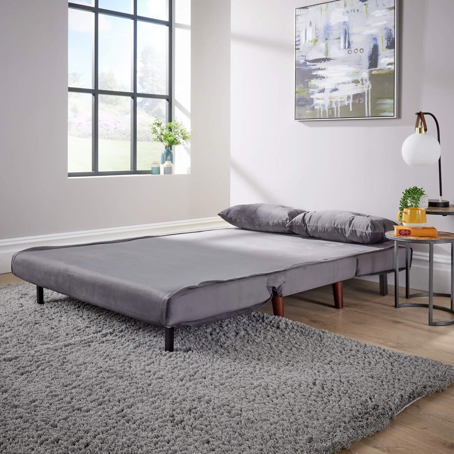 Morella Velvet Sofa Bed - Single & Double