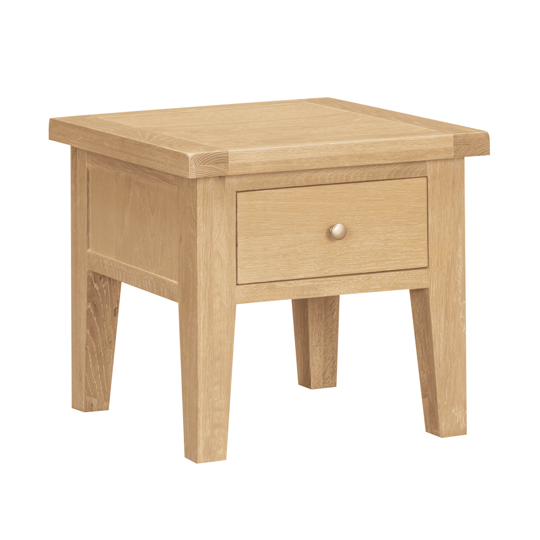 Melbourne Solid Wood Lamp Table & Storage Drawer