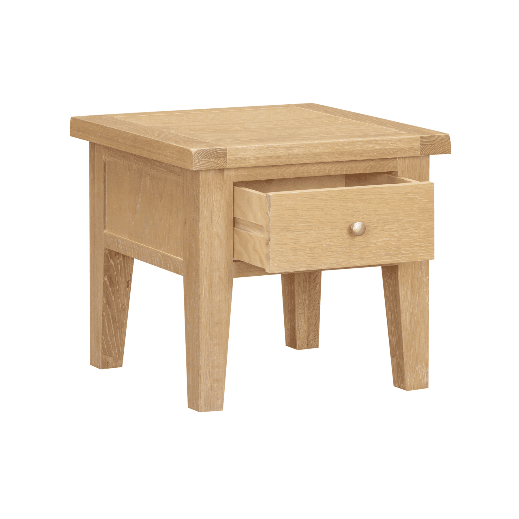 Melbourne Solid Wood Lamp Table & Storage Drawer