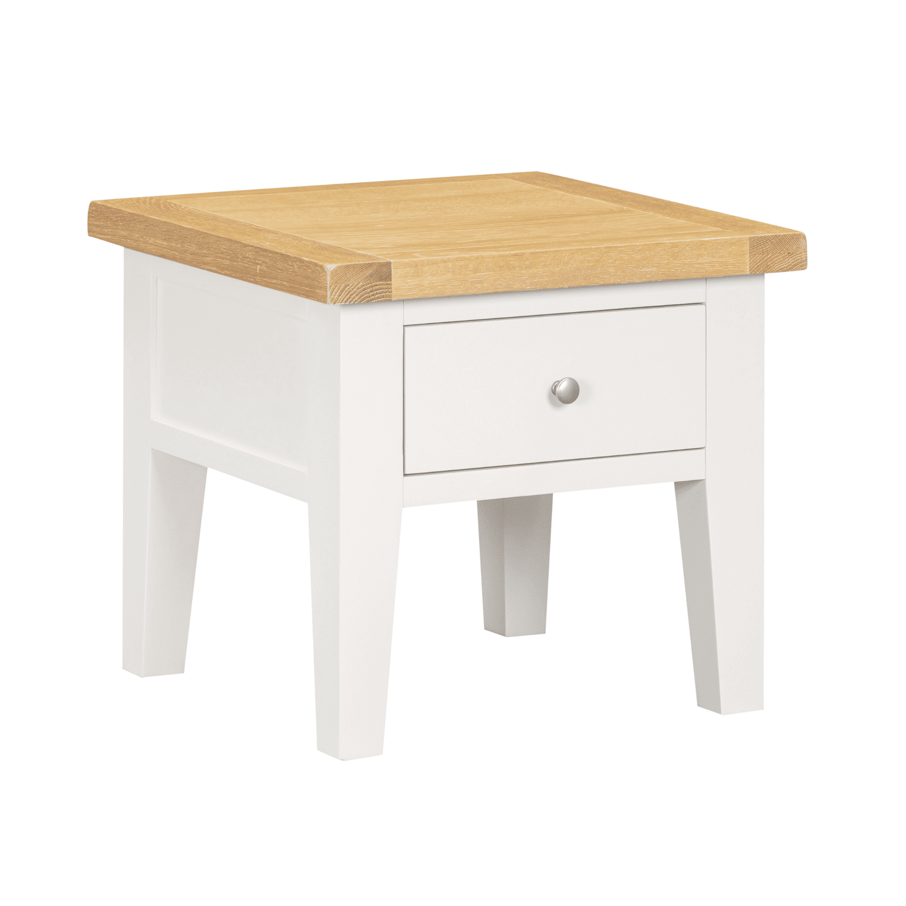 Melbourne Solid Wood Lamp Table & Storage Drawer