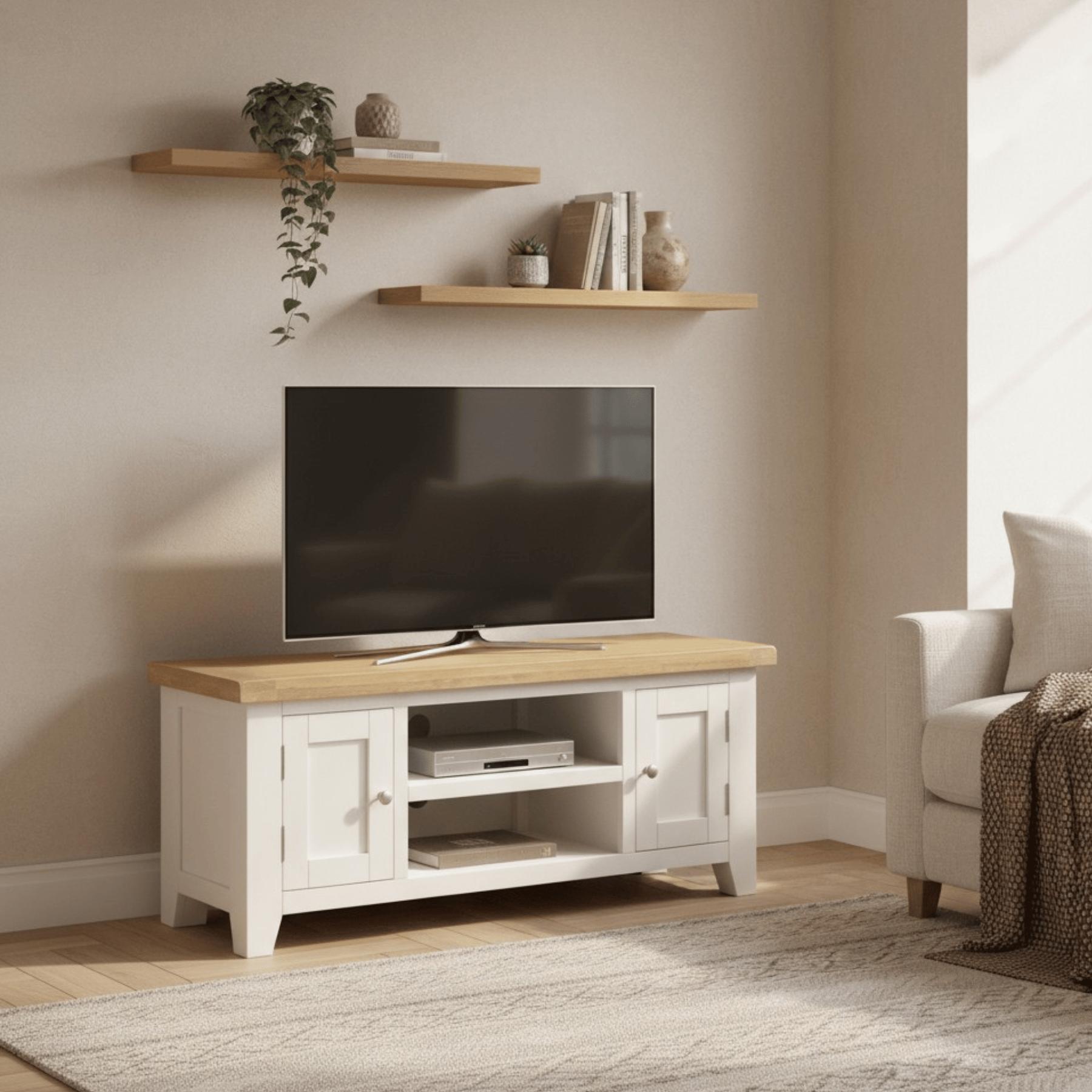 Melbourne 2 Door Solid Wood TV Stand
