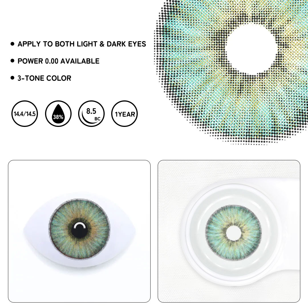 Amazonia Sahara Green Colored Contact Lenses