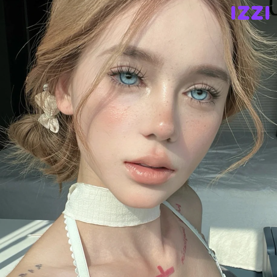 Luxe Madonna Encounter Blue Colored Contact Lenses