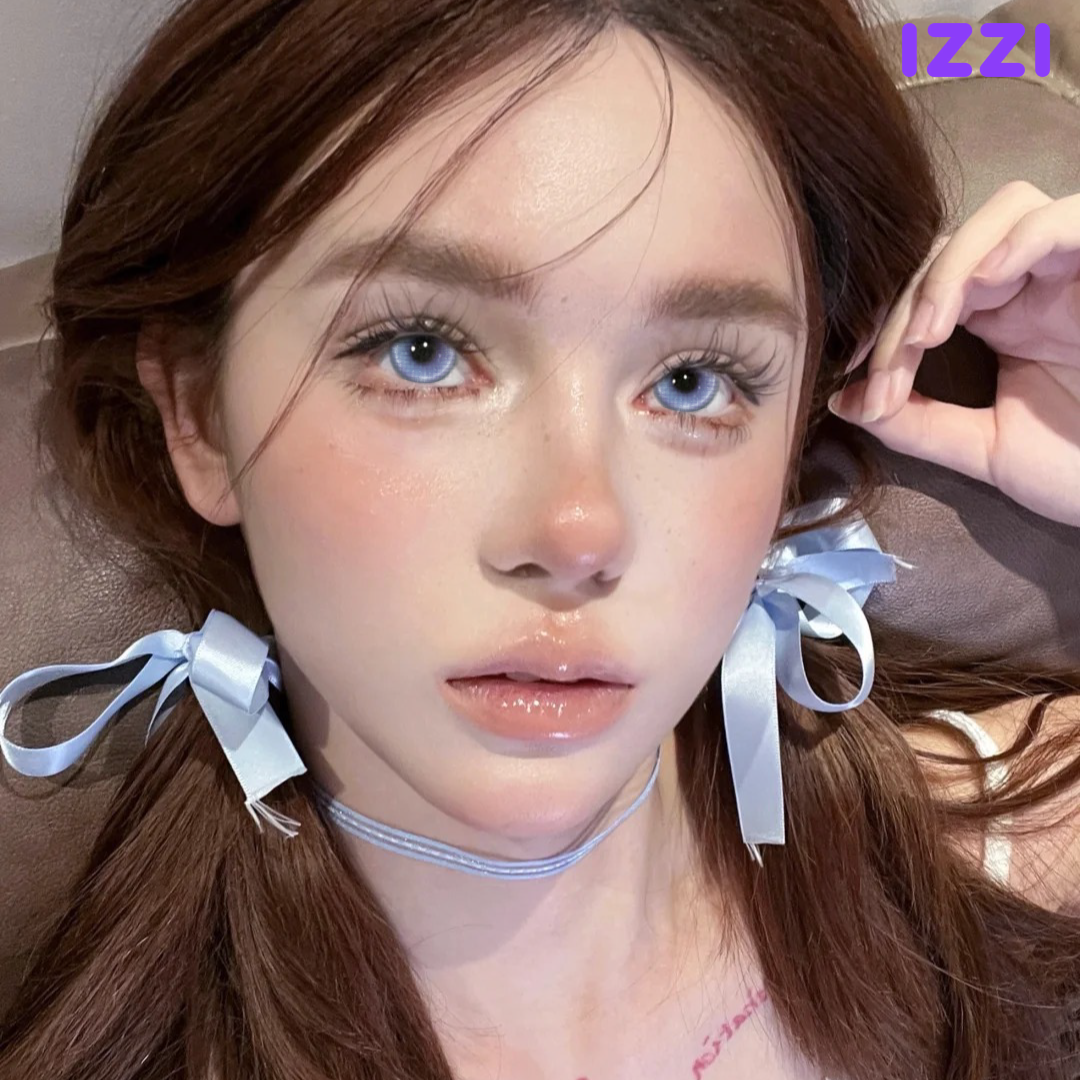 Luxe Halo Purple Colored Contact Lenses