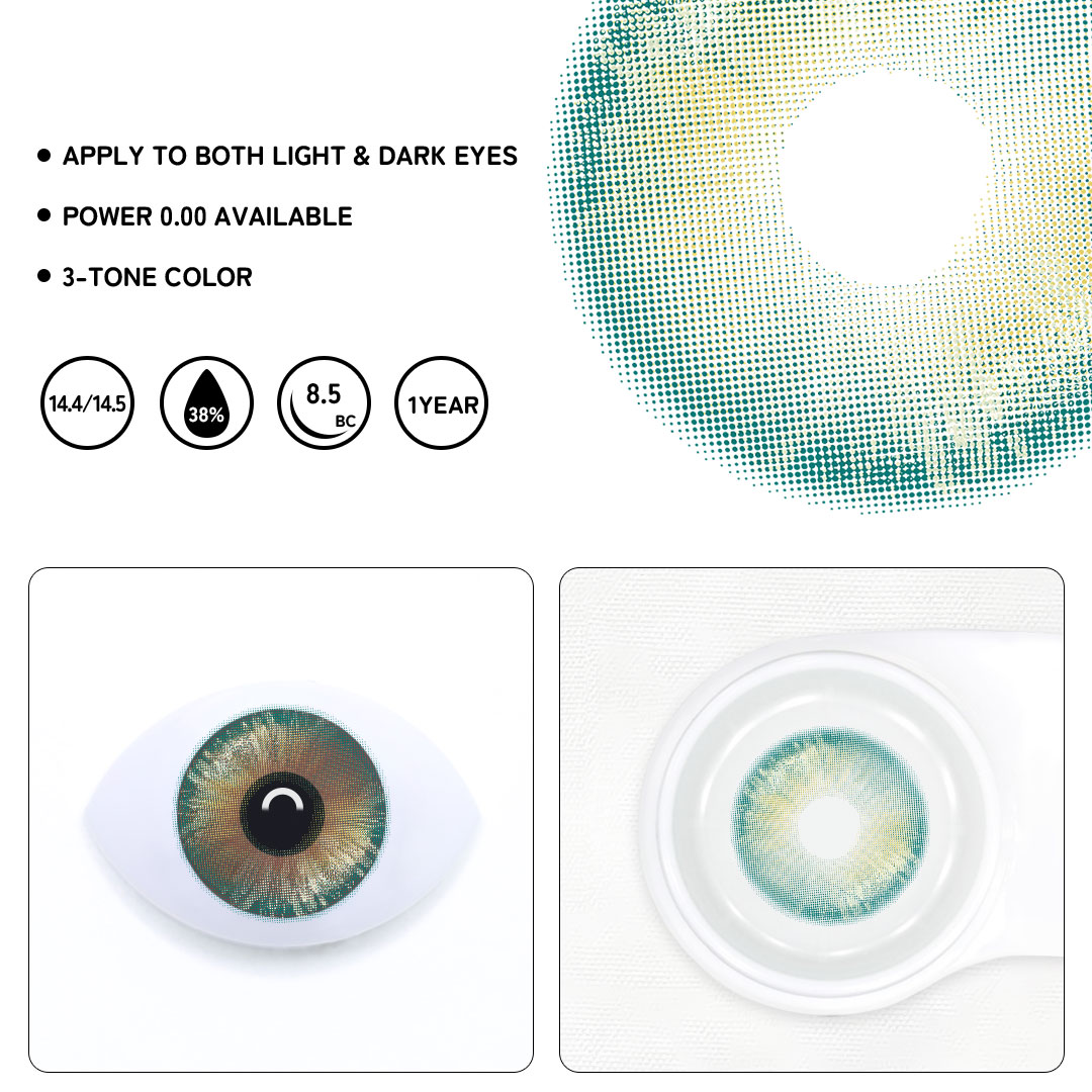 Coco Light Green Colored Contact Lenses