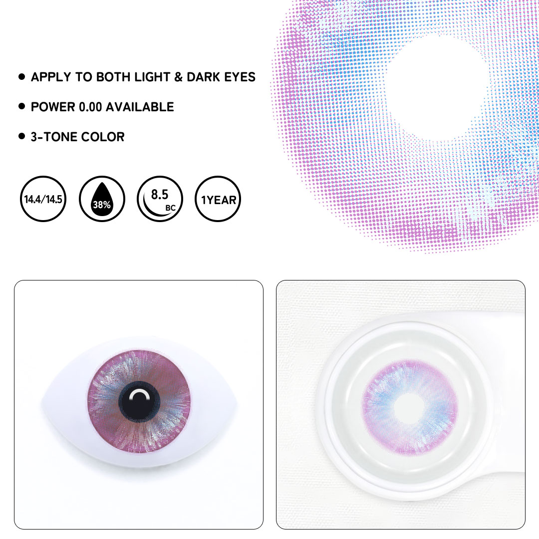 Coco Light Purple Colored Contact Lenses