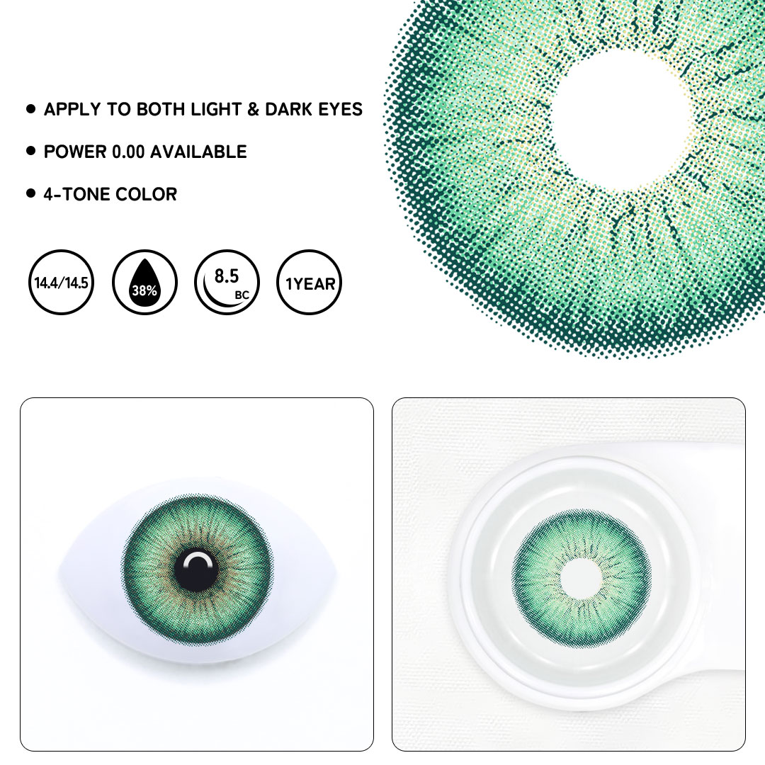 Magic Pop Green Colored Contact Lenses