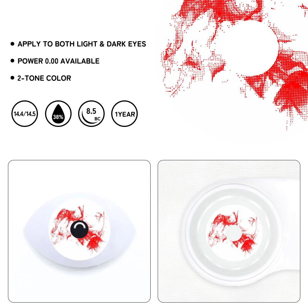 Vinter White Colored Contact Lenses