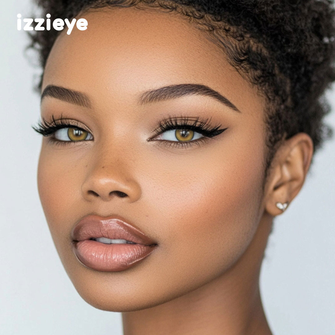 Prismatic Brown Colored Contact Lenses