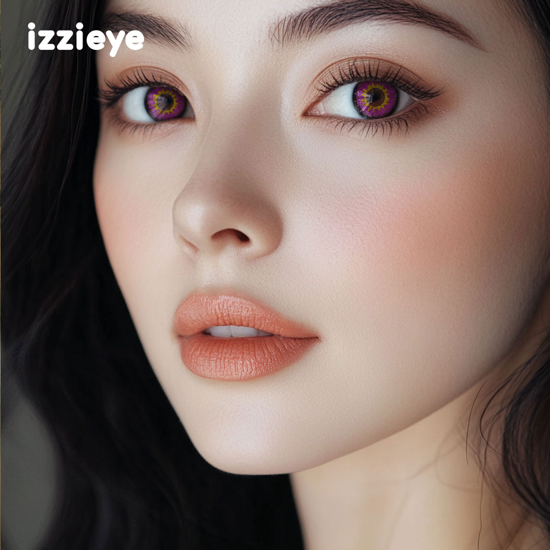 Borealis Purple Prescription Colored Contact Lenses