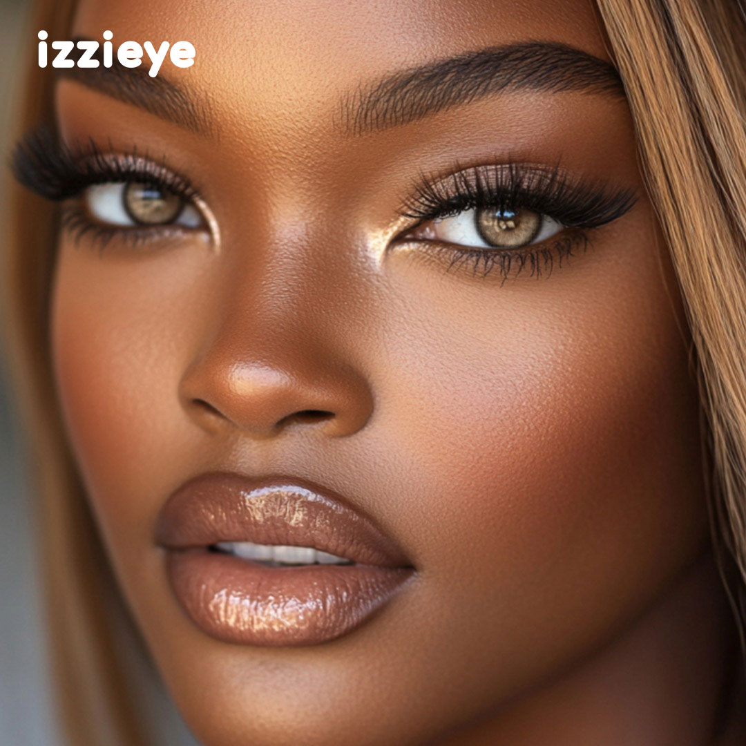 Crisp Mist Brown Colored Contact Lenses