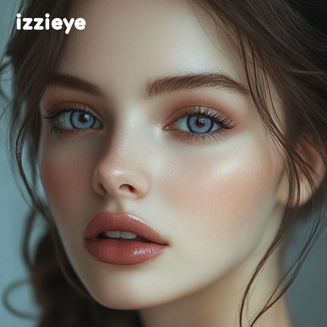 Crisp Mist Blue Colored Contact Lenses