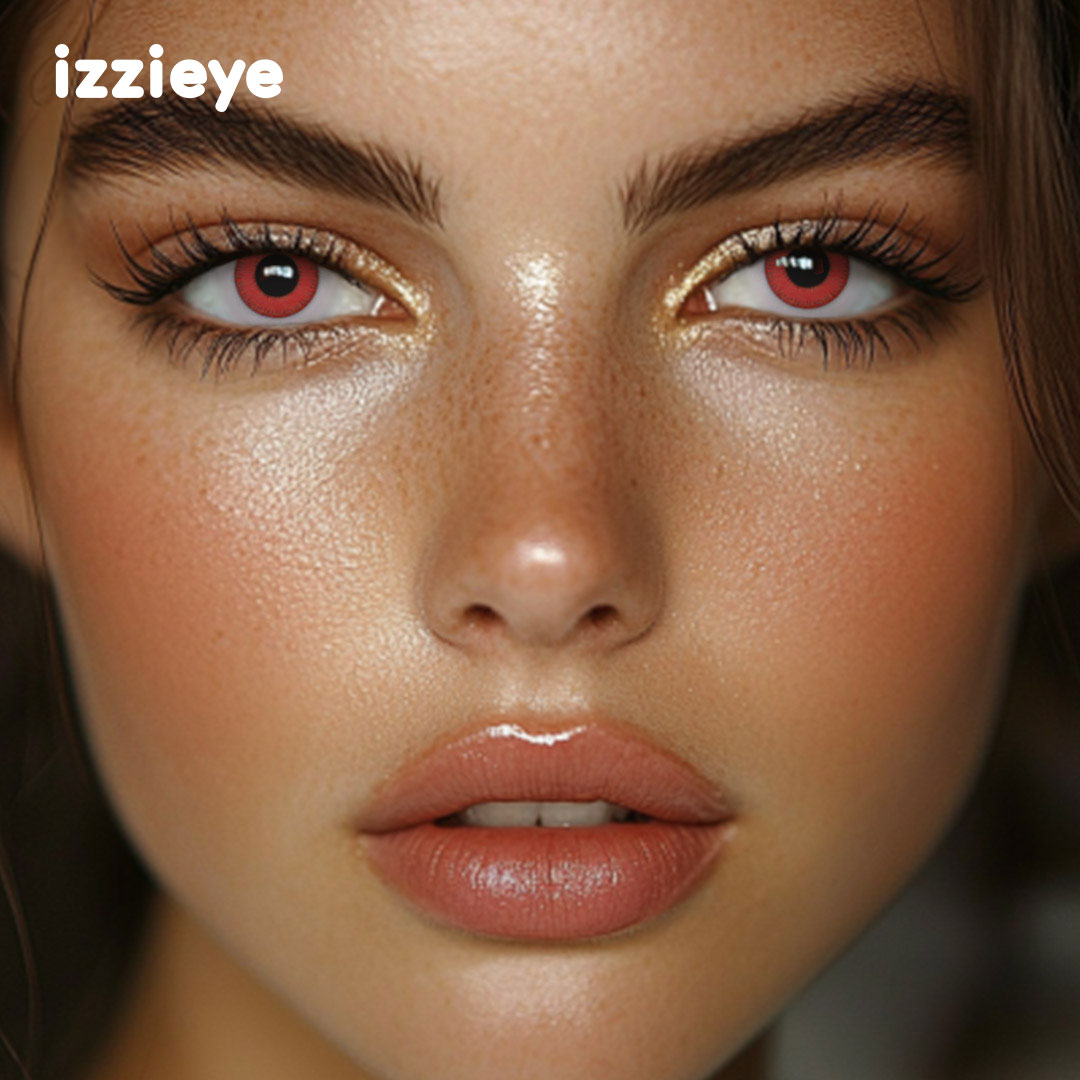 Cosplay Helios Red Colored Contact Lense