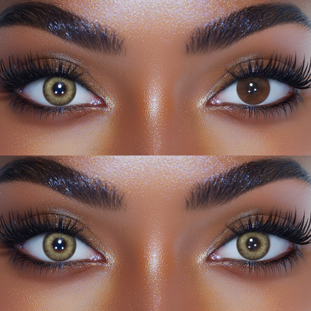 Smoky Radiance Gray Prescription Colored Contact Lenses