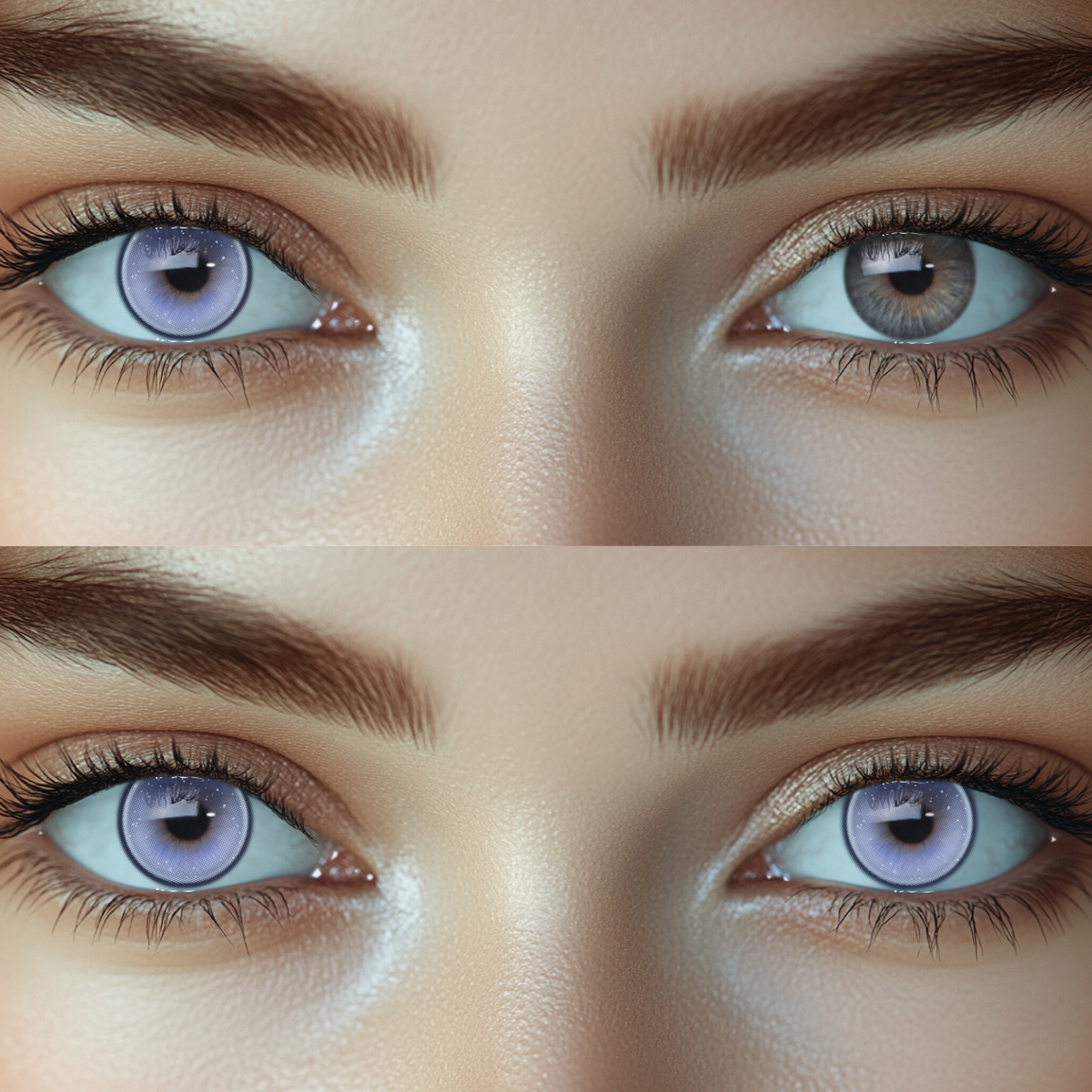 Prismatic Blue Colored Contact Lenses
