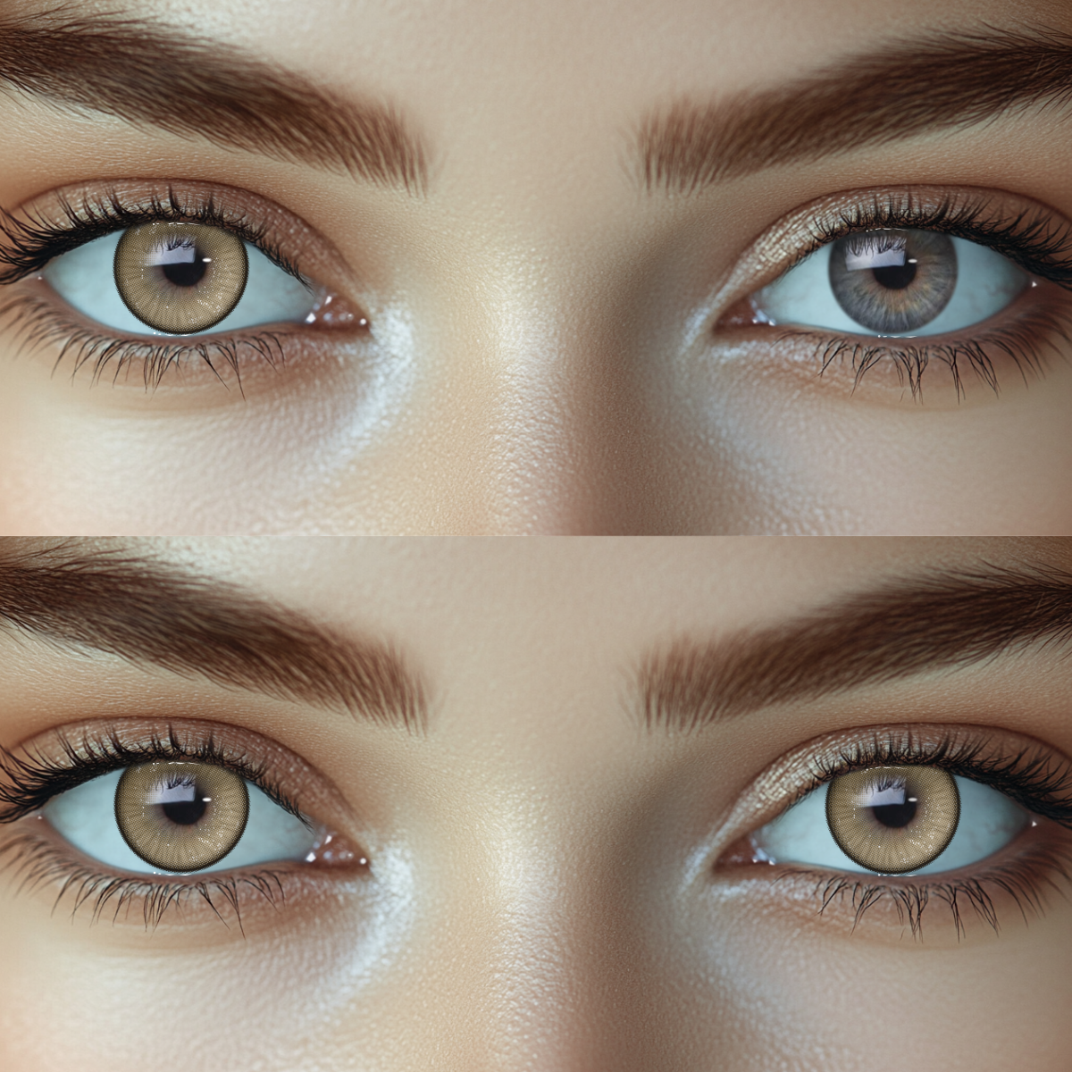 Noctis Brown Colored Contact Lenses