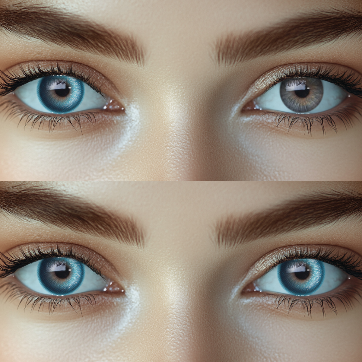 Twinkle Gaze Blue Prescription Colored Contact Lenses