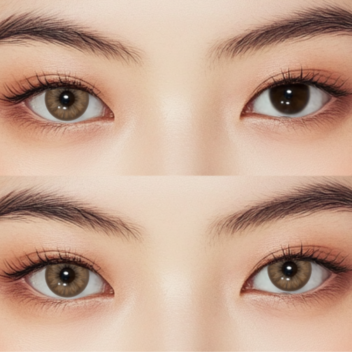Ethereal Bloom Brown Prescription Colored Contact Lenses