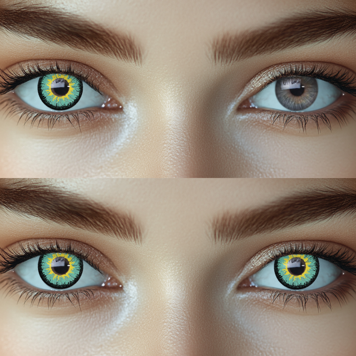 Elf Green Prescription Colored Contact Lenses