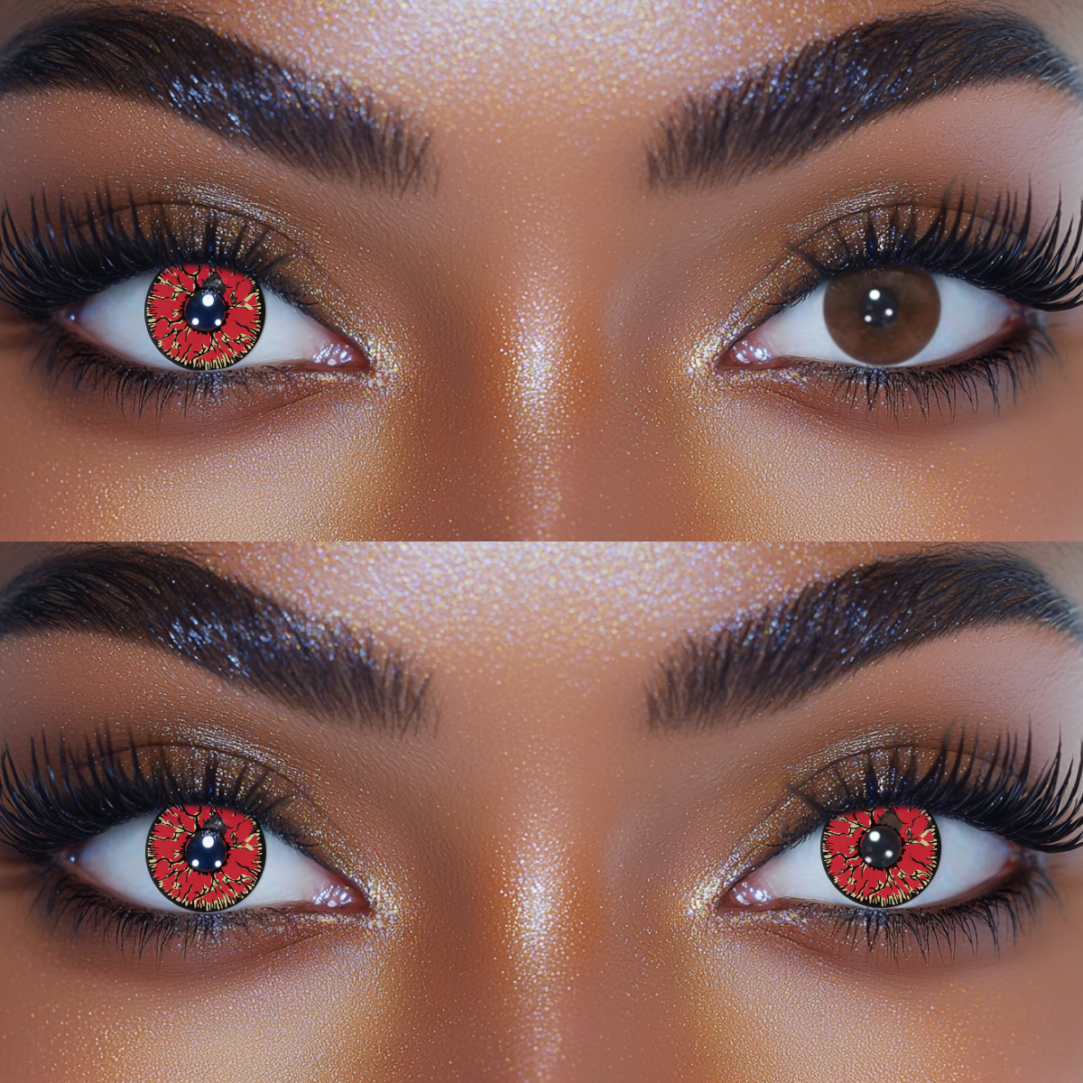 Dangerous Ruby Colored Contact Lenses