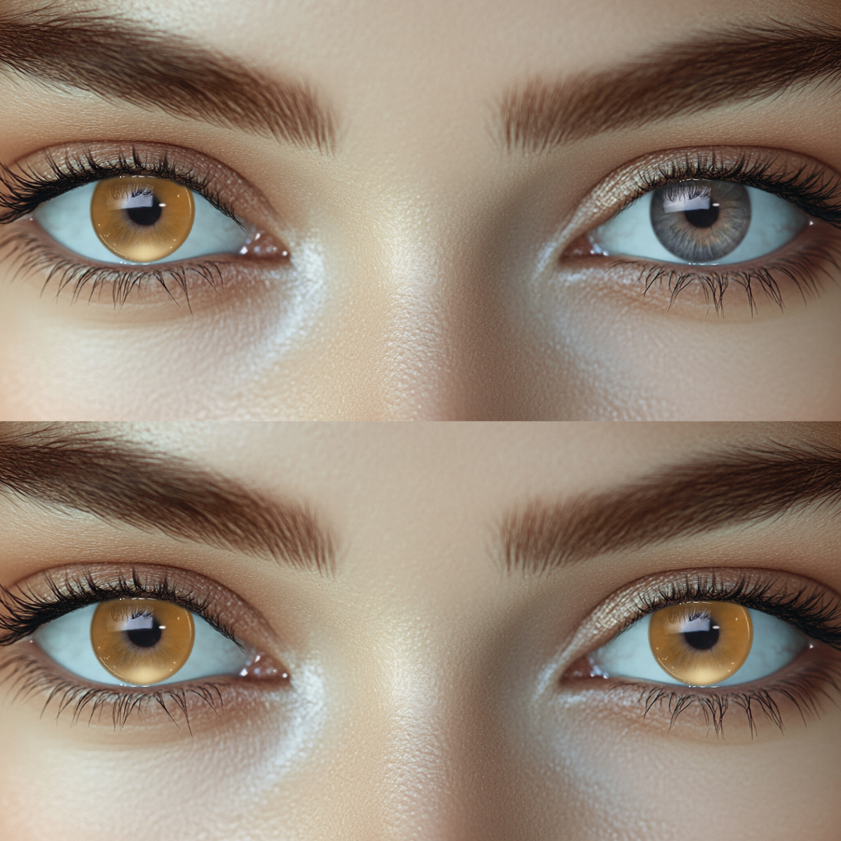 Whisper Brown Prescription Colored Contact Lenses