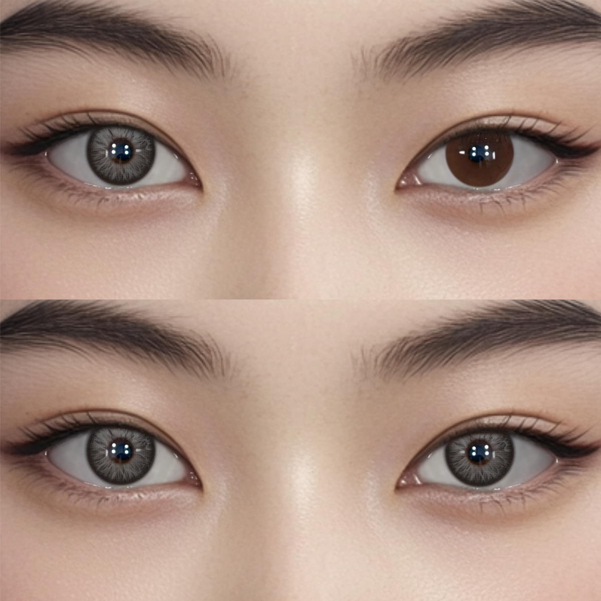 Solace Black Prescription Colored Contact Lenses