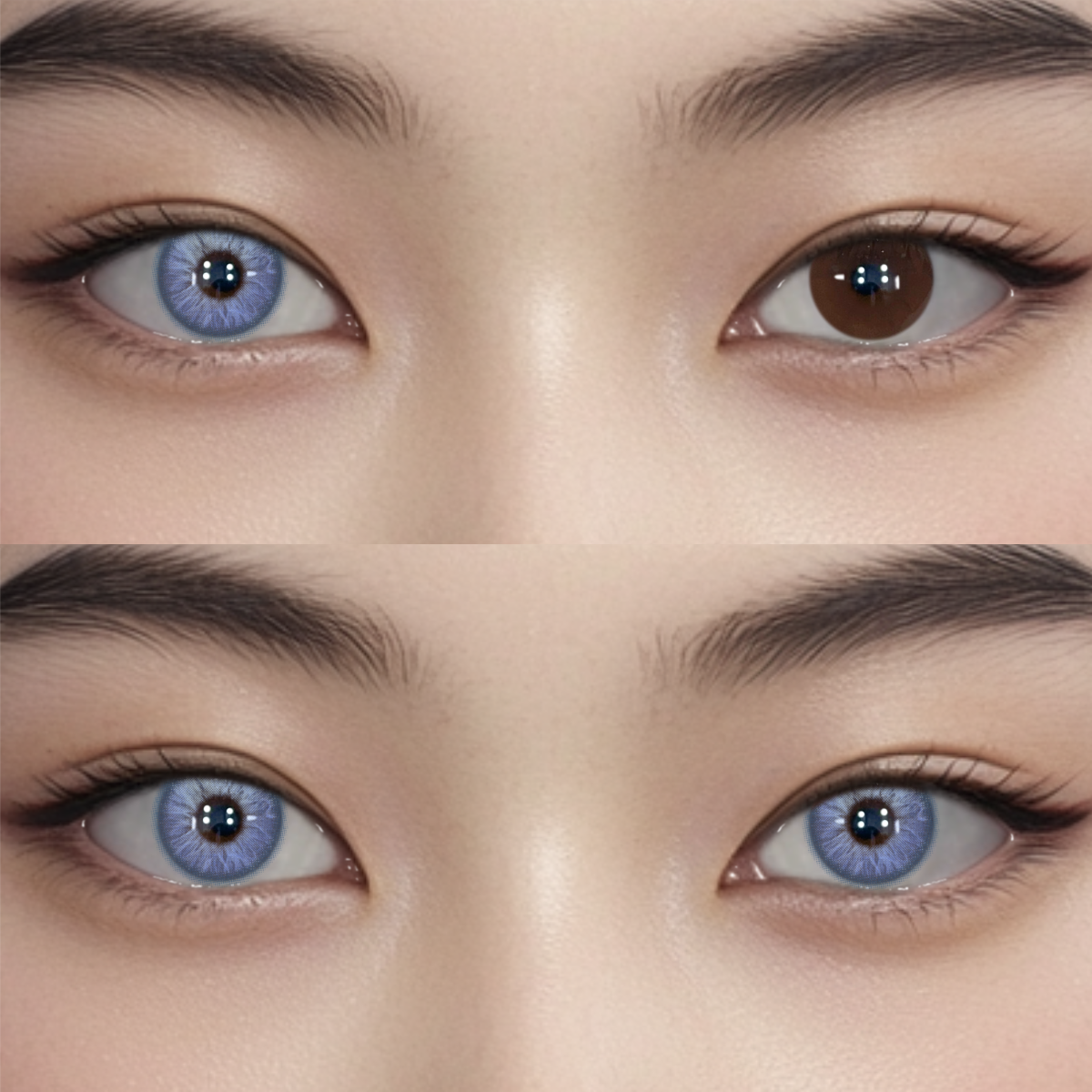 Solace Blue Prescription Colored Contact Lenses